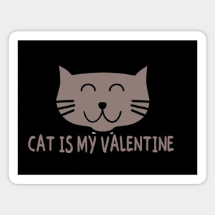 cat is my valentine Magnet